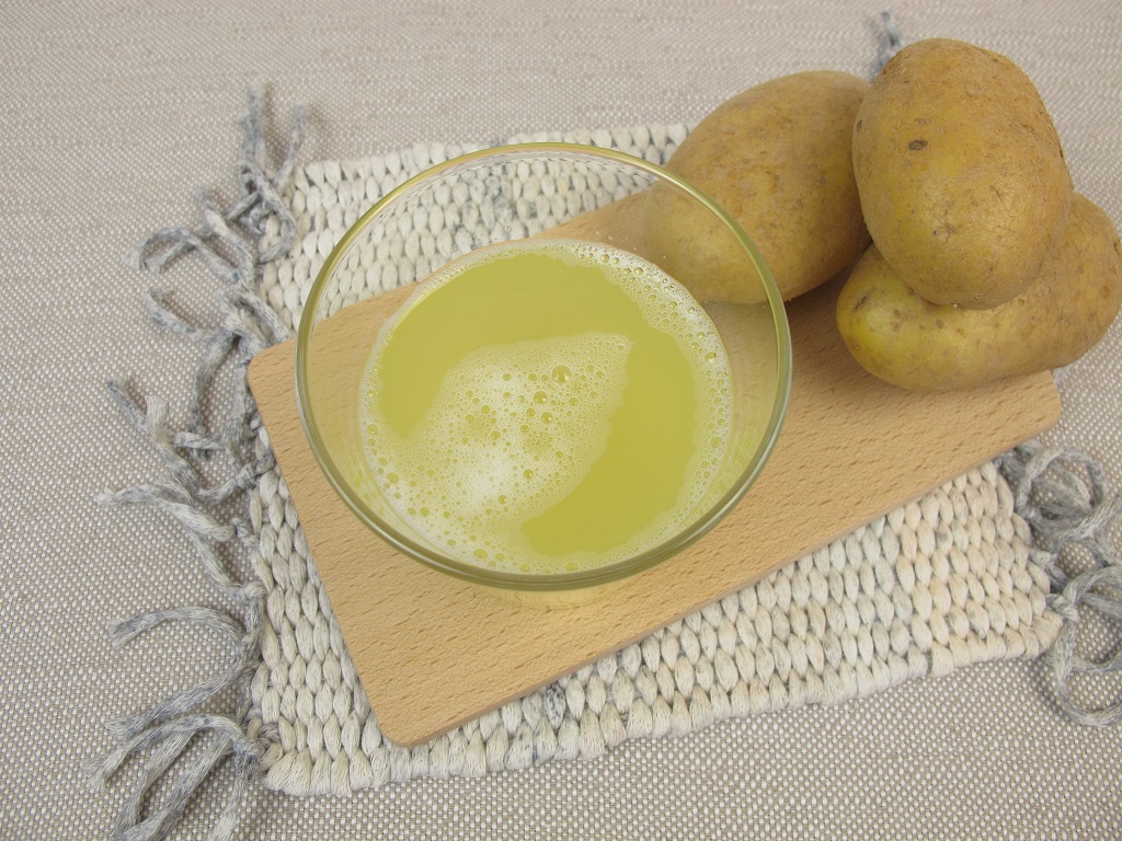 Potato juice is beneficial for skin