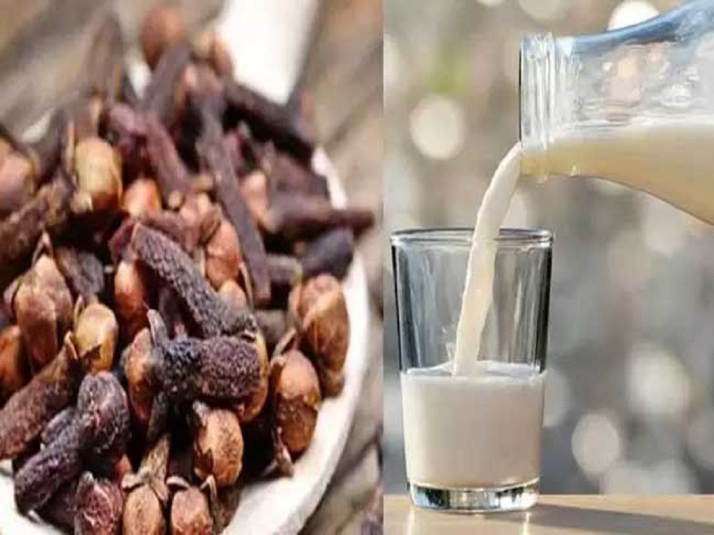 Drink milk with cloves for health benefits