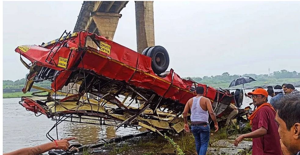 Bus Falls Into Narmada River, 13 Dead