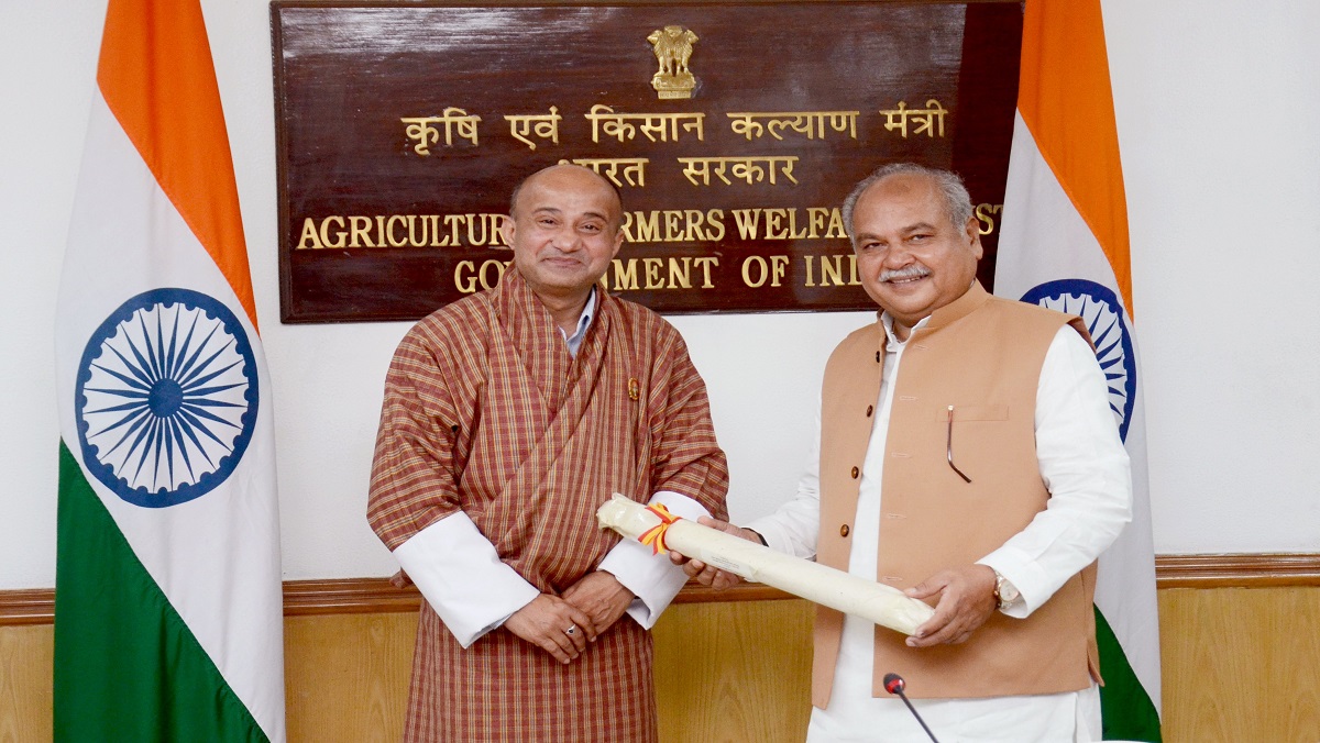 india will continue to help bhutan in every possible way in the agriculture sector, says tomar