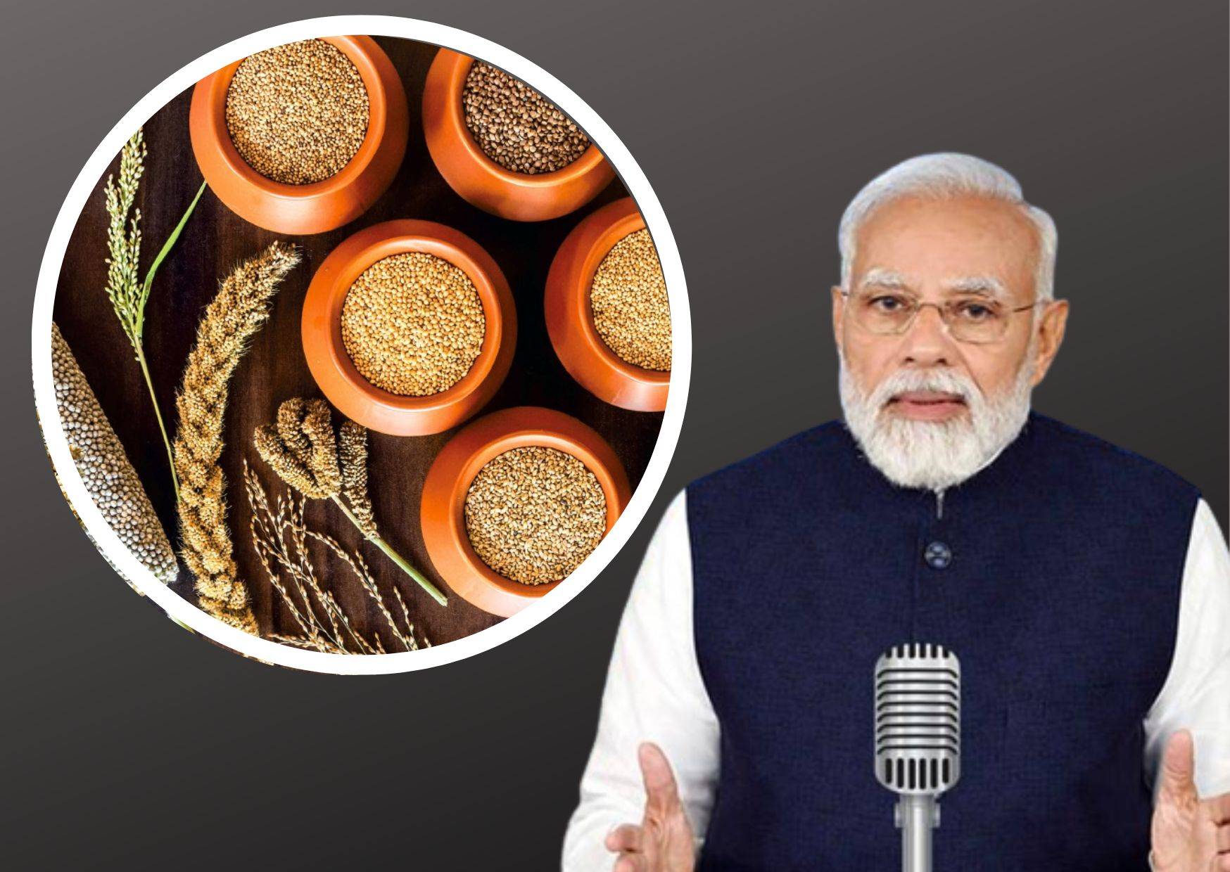 PM Modi urges farmers to  Adopt millets as preferred crop choice