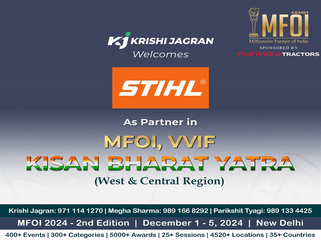 STIHL as a partner in MFOI VVIF BHARAT KISAN YATRA